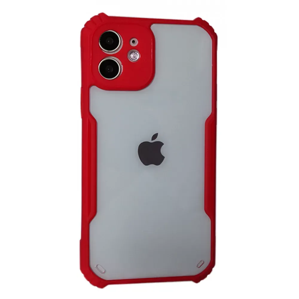 Bracket TPU Plastic Case  iPhone 12 6.1" — Red — Различные Apple iPhone 12 6.1"