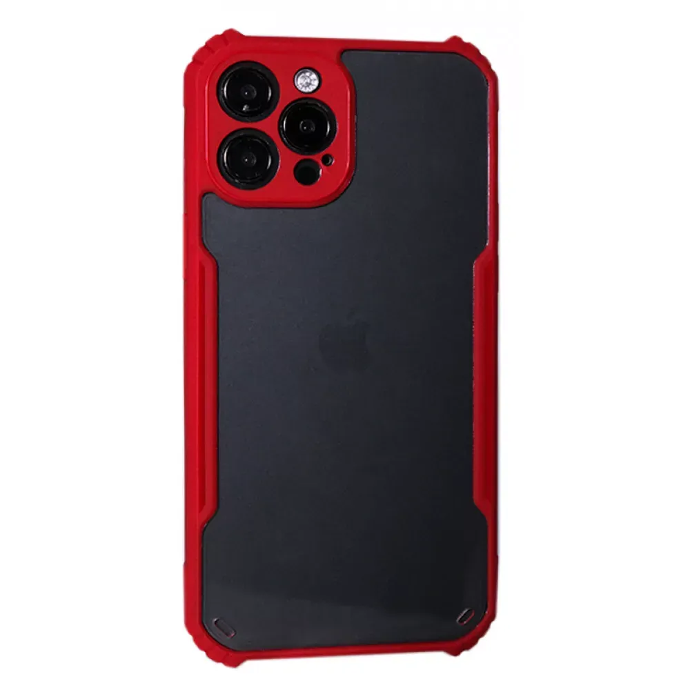 Bracket TPU Plastic Case  iPhone 12 Pro Max 6.7" — Red