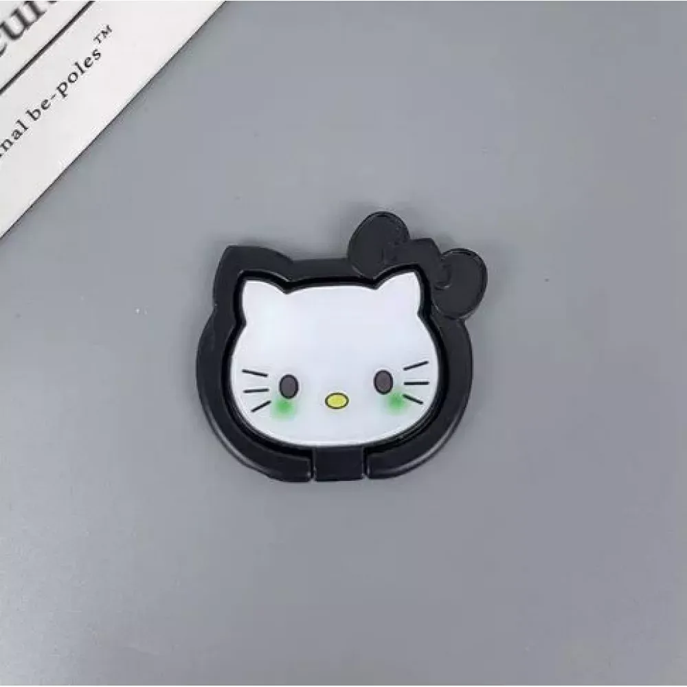 Кольцо держатель Hello kitty — Black
