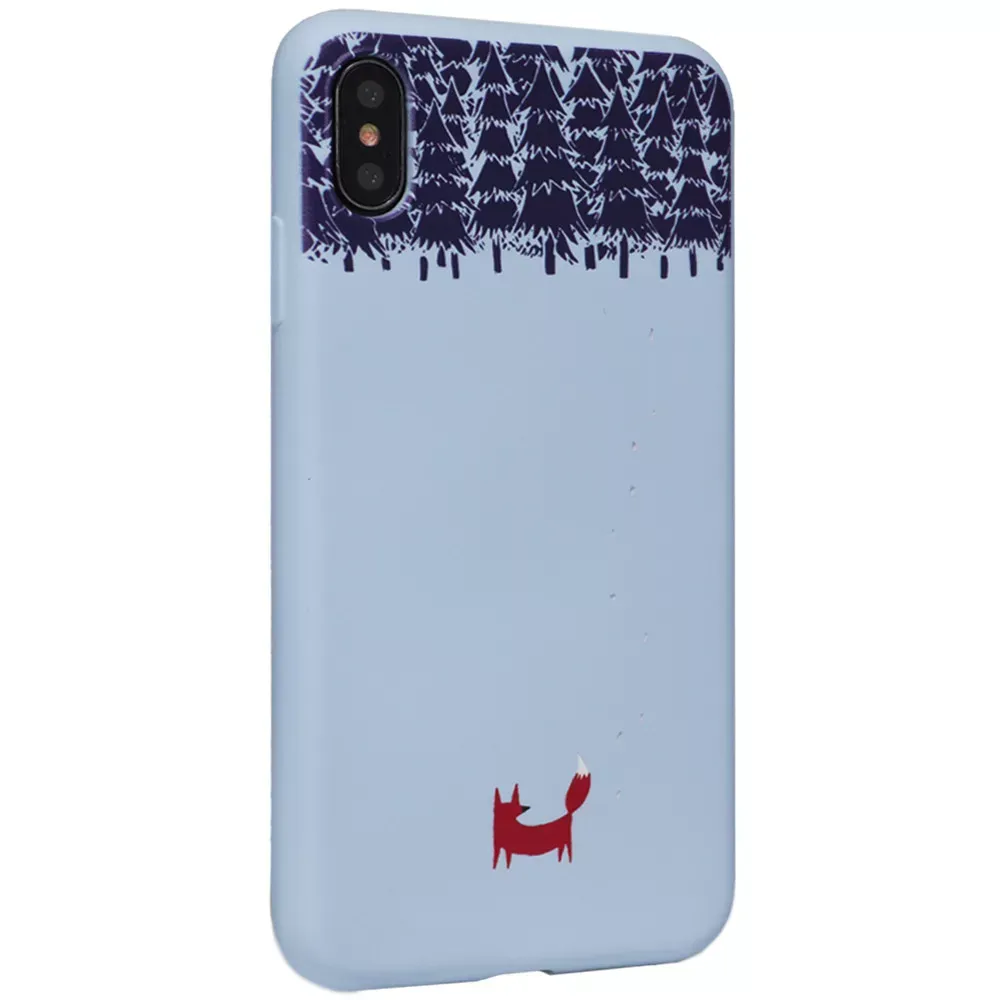 Bright Style Silicone Matte Case iPhone X ; XS — Fox — Различные Apple iPhone X, Apple iPhone Xs