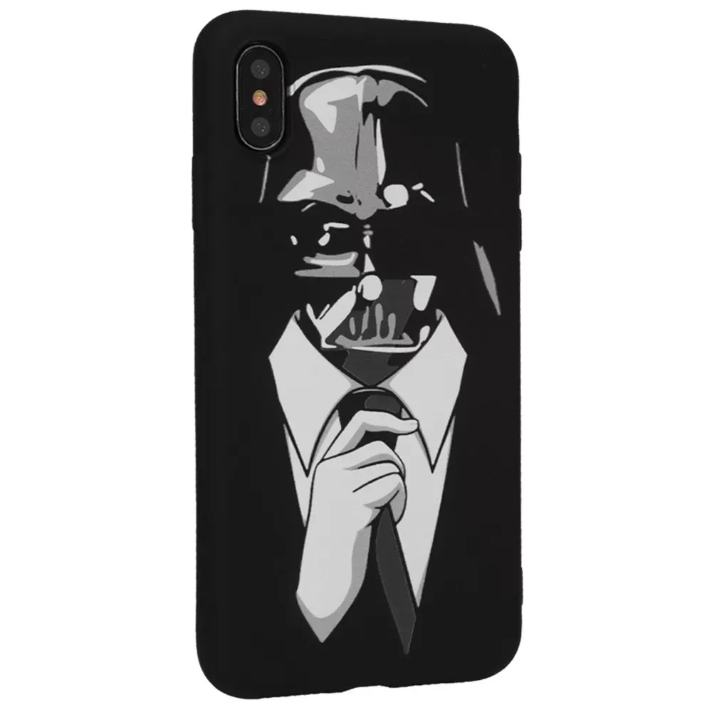 Bright Style Silicone Matte Case iPhone X ; XS — Papa Vader — Различные Apple iPhone X, Apple iPhone Xs