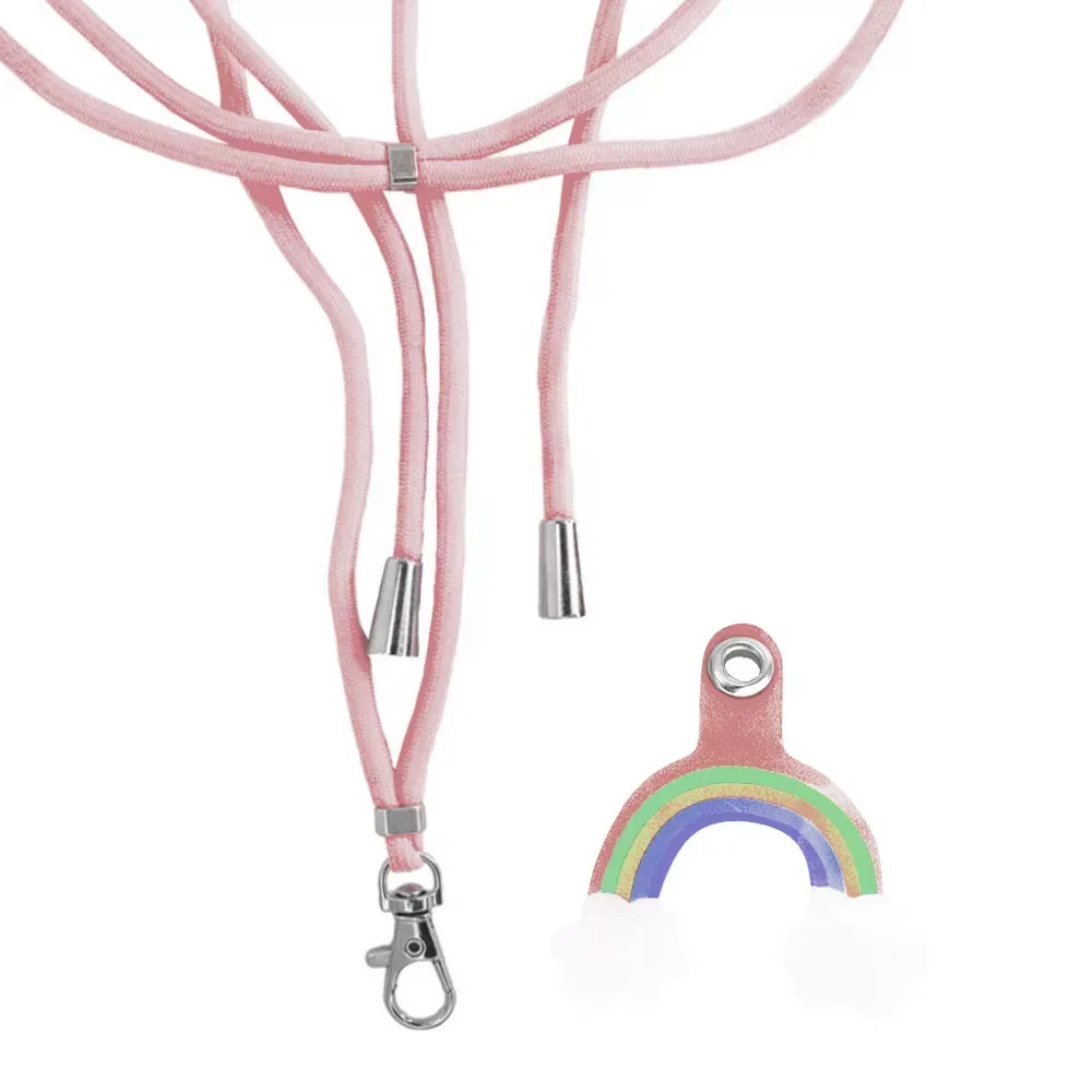 Шнурок на шею Rainbow — Pink Sand