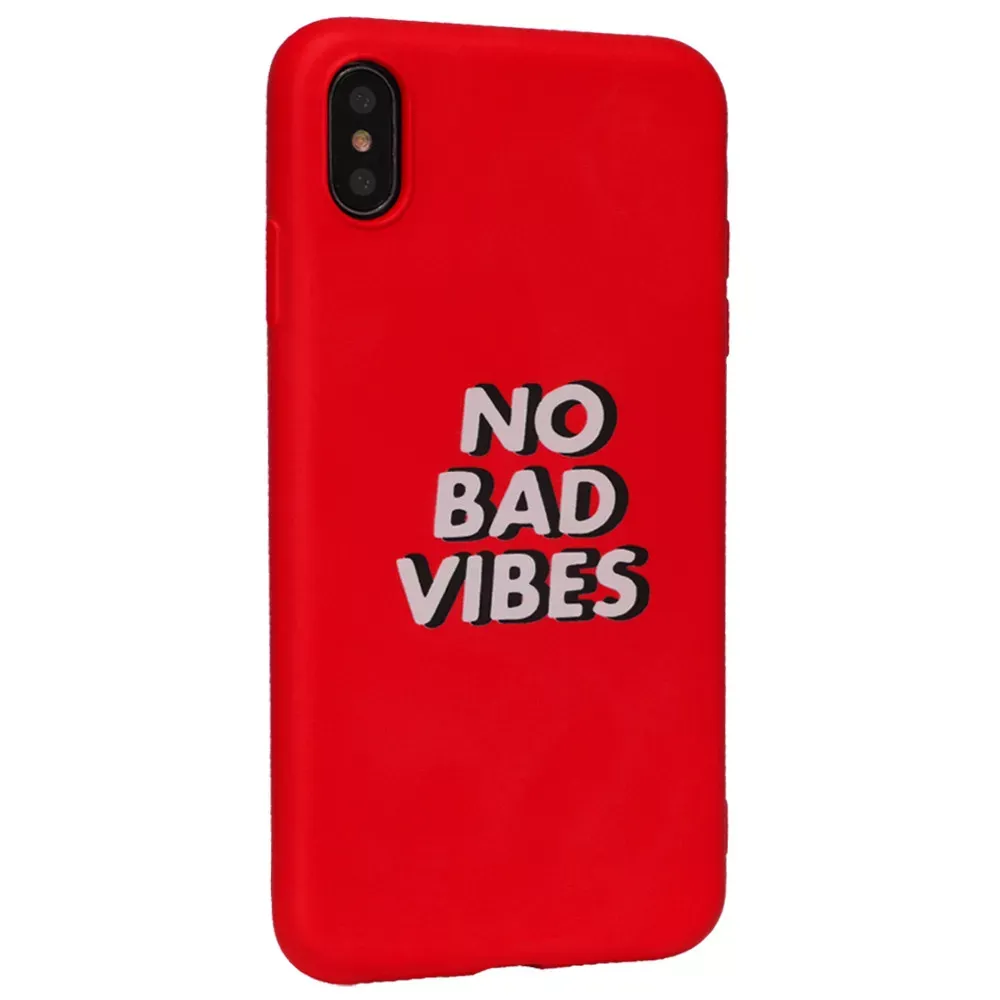 Bright Style Silicone Matte Case iPhone X ; XS — Vibes — Различные Apple iPhone X, Apple iPhone Xs