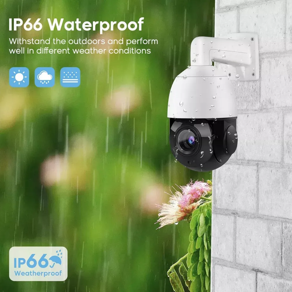 IP Camera 4MP HD-IP POE AI Smart PTZ - Model: PT-IP54F — фото 6