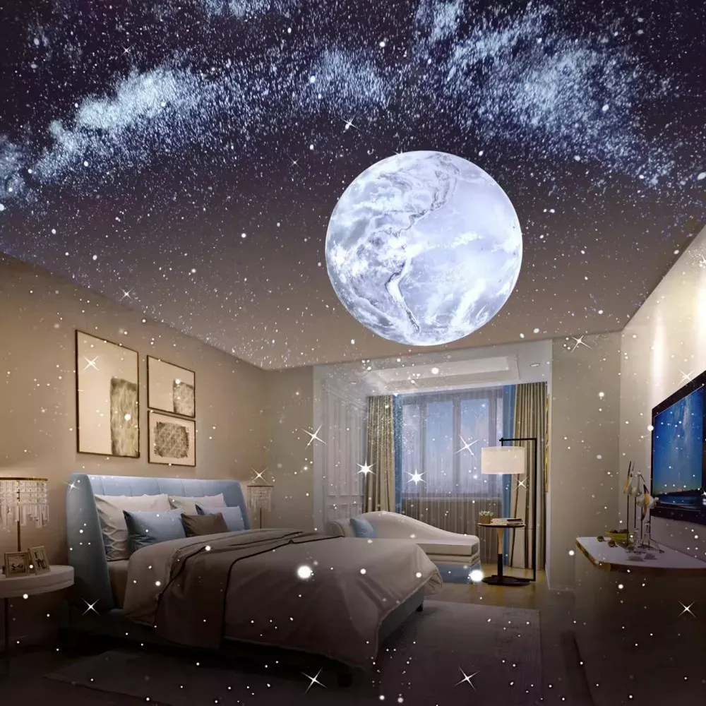 Ночник Projection Lamp с колонка Bluetooth K-1206 SHIYIN