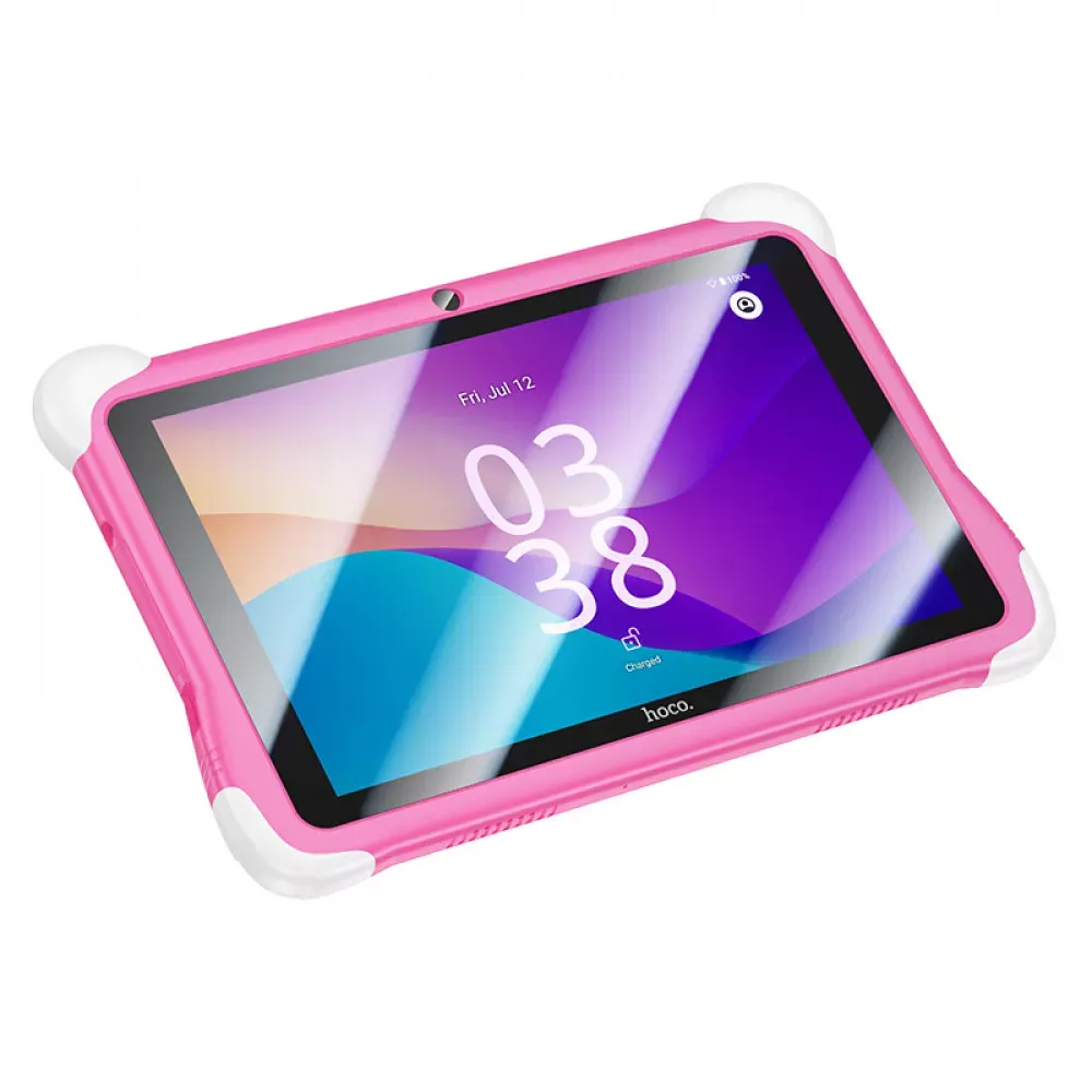 Планшет 8" HD, 3/32 ГБ,  Android 14, Wi-Fi, Dual Camera 2.0/5.0MP, детский Hoco HI10 идеальный для обучения и развлечений __ — Pink — Hoco