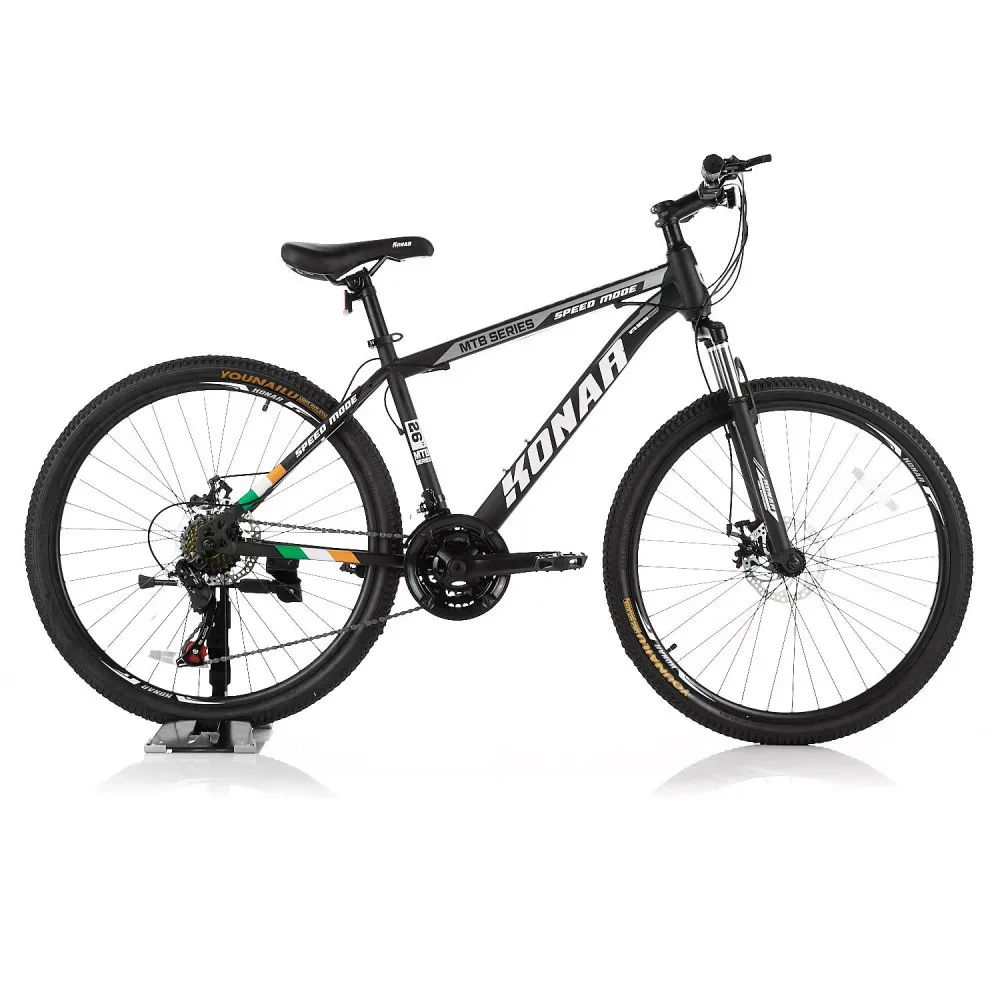 Велосипед KONAR KS-26"17# — Matt Black/Gray/White — Я