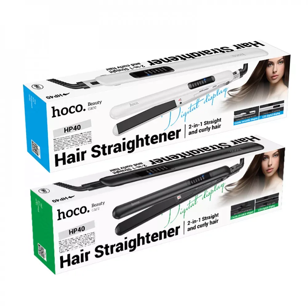 Выпрямитель для прямых и вьющихся волос Hoco HP40 — Black — фото 3