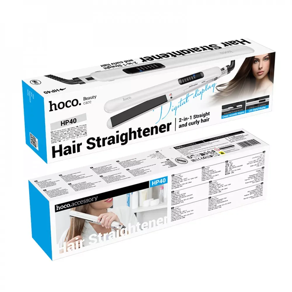 Выпрямитель для прямых и вьющихся волос Hoco HP41 — White — фото 3