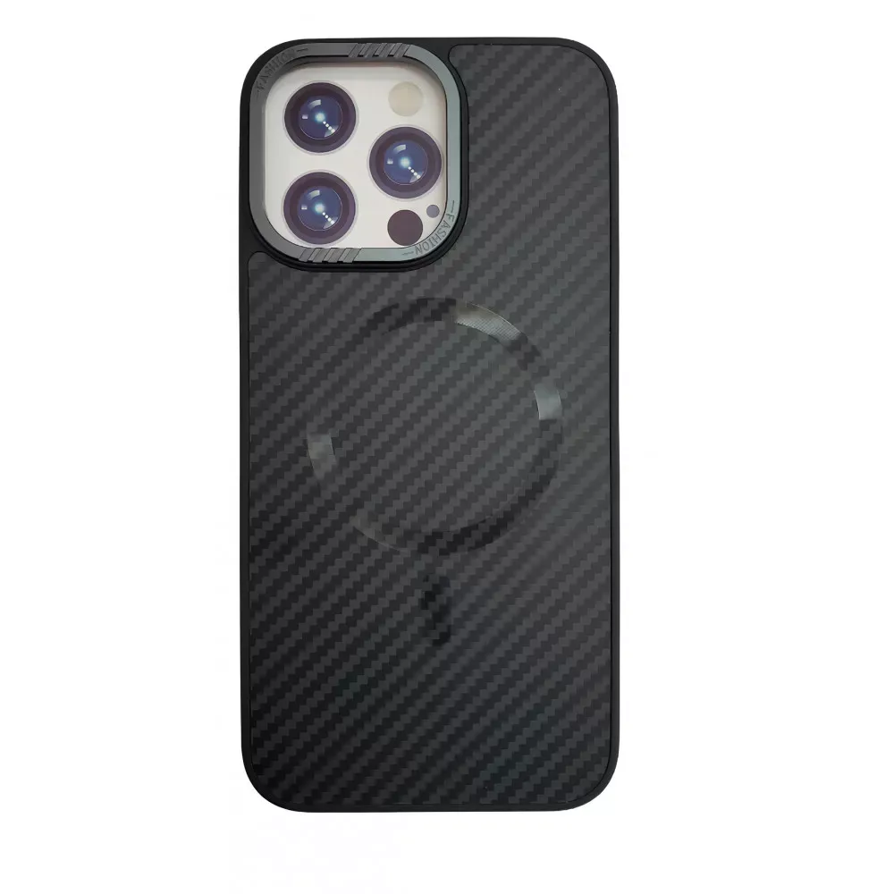 Carbon Armor Case With Magsafe iPhone 12 Pro — Purple - фото 3