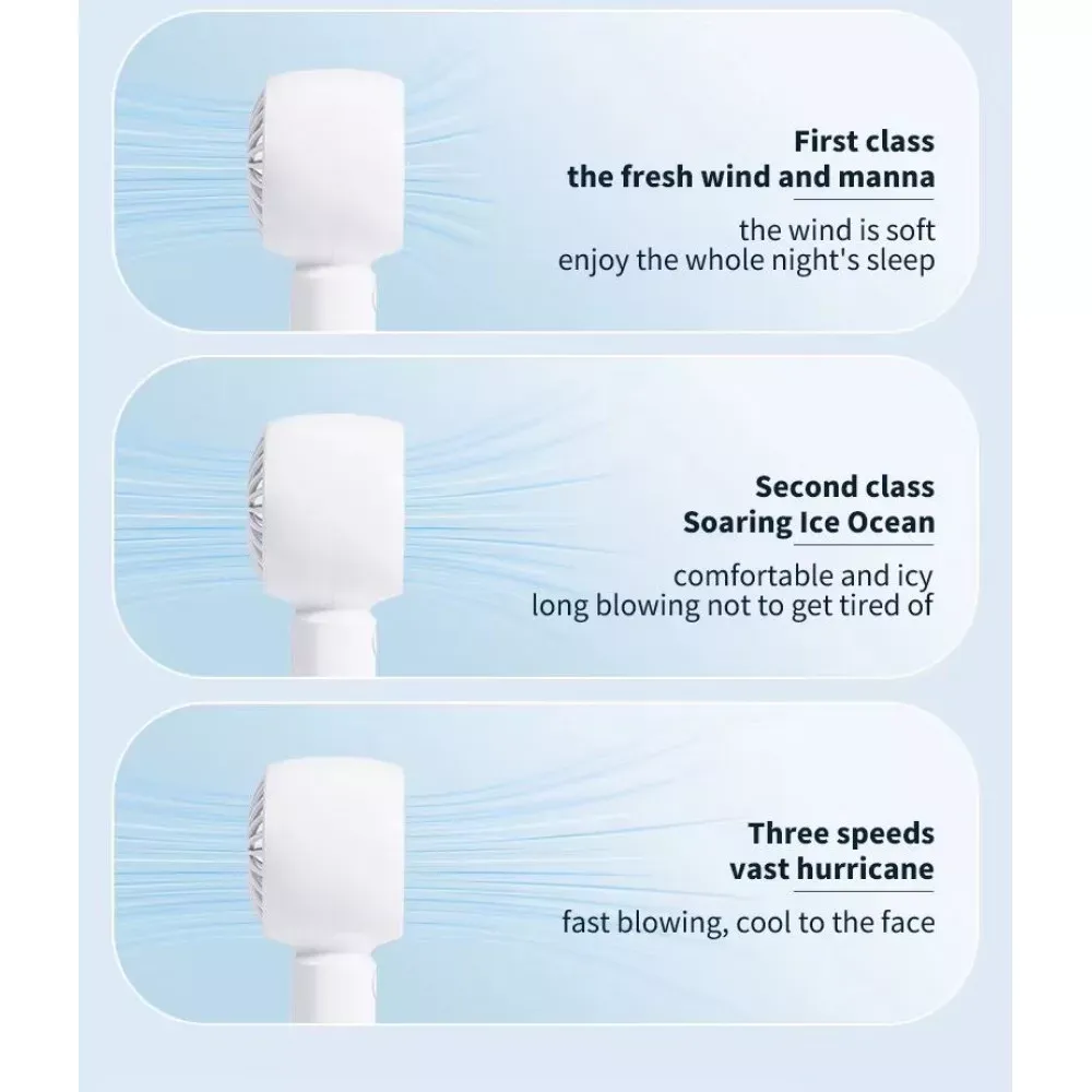 Портативный мини вентилятор N13 - 1200-2000 mAh — фото 7