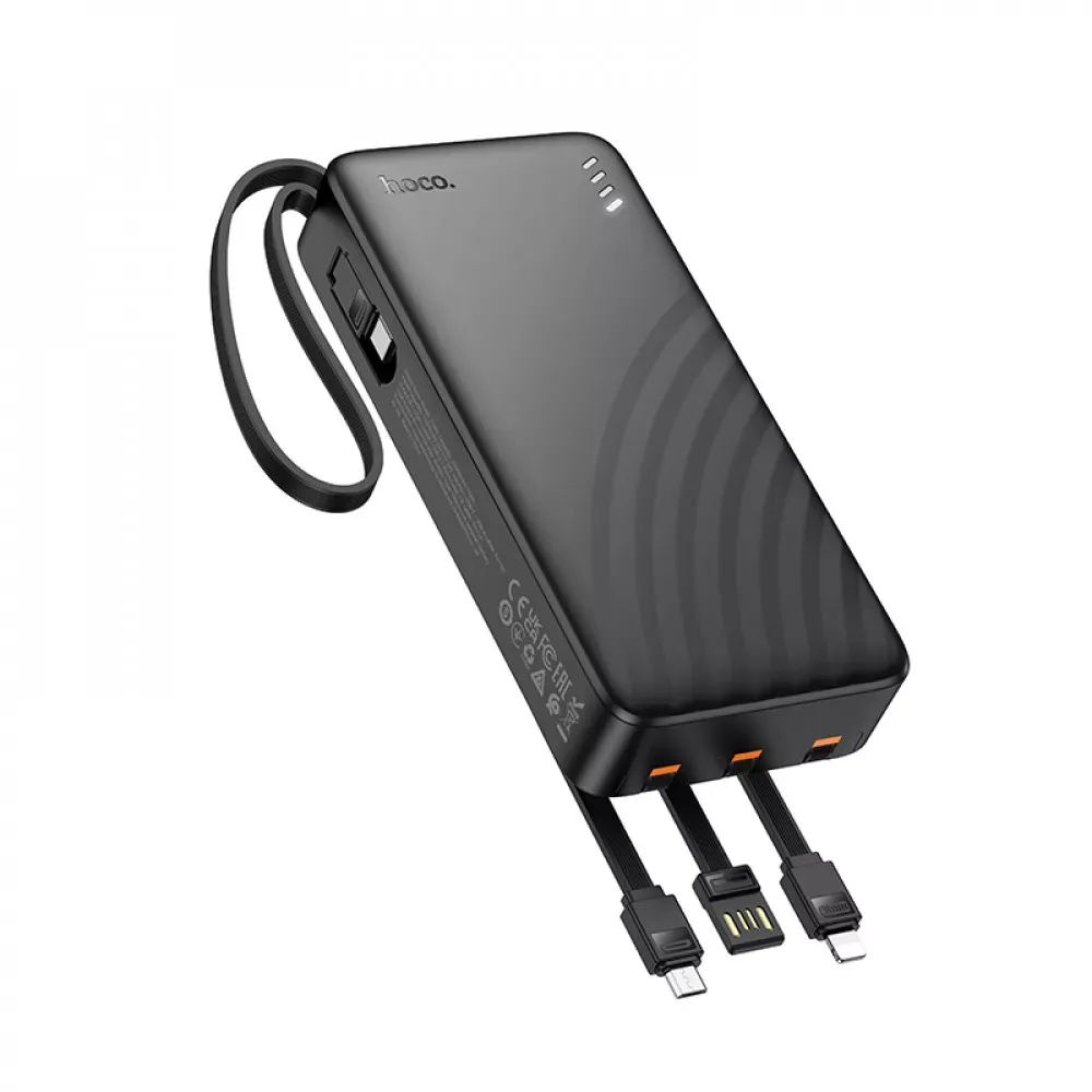 Power Bank 20000 mAh | 22.5W+PD20W — Hoco J146A — Black — фото 3